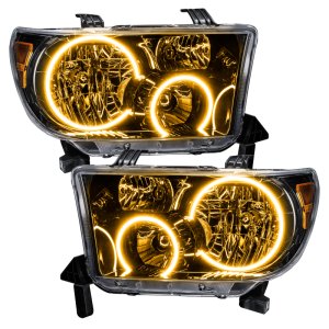 Toyota Tundra Headlight Assemblies - ORACLE Lighting - ColorSHIFT with BC1 Controller - Black Housing - `07-`13